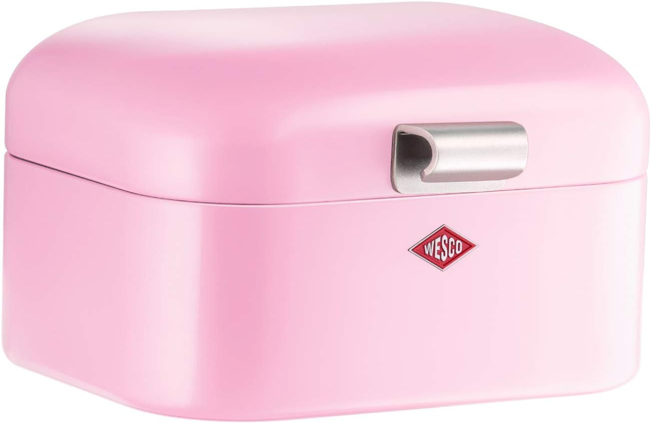 Wesco 235 001 Cestino per il pane Mini Grandy 17 x 18 x 12 cm (L/L/A) rosa, acciaio inossidabile Contenitori per alimenti Naty Shop Rosa