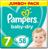 Pannolini Pampers 81657566 Pantaloni Baby-Dry, bianchi