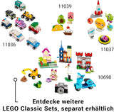 Set da costruzione creativo Dinosauri LEGO Classic con modelli di animali e figure in mattoncini, esperienza di gioco fantasiosa, regalo per ragazzi e ragazze dai 5 anni, inclusi i set da costruzione T.Rex e Triceratopo 11041 Besuche den LEGO-Store