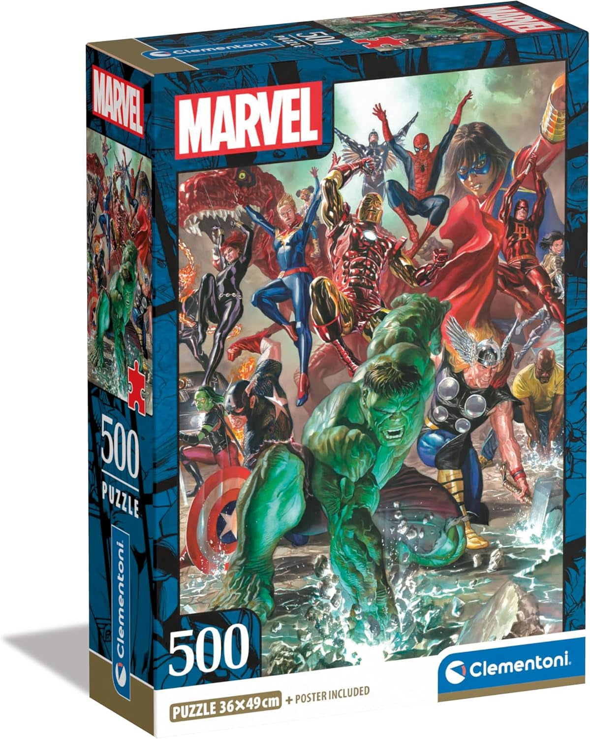 Clementoni Marvel Puzzle 500 Pezzi Adulti - Puzzle per Adulti in 49 X 36 Cm - Puzzle per Adulti Impegnativo da Clementoni 35546 Puzzle Naty Shop Titolo predefinito
