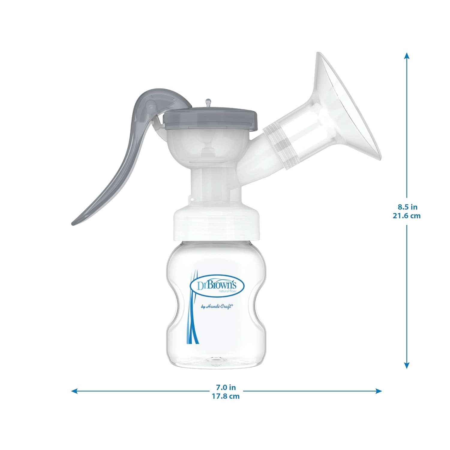 Tiralatte manuale con protezione Softshape 100% silicone (B, flangia 25mm) e opzioni anti-coliche + Biberon a bocca larga da 150 ml con tettarella a flusso lento livello 1 Accessori Alimentazione e Allattamento Bebe Naty Shop