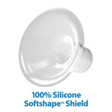 Tiralatte manuale con protezione Softshape 100% silicone (B, flangia 25mm) e opzioni anti-coliche + Biberon a bocca larga da 150 ml con tettarella a flusso lento livello 1 Accessori Alimentazione e Allattamento Bebe Naty Shop