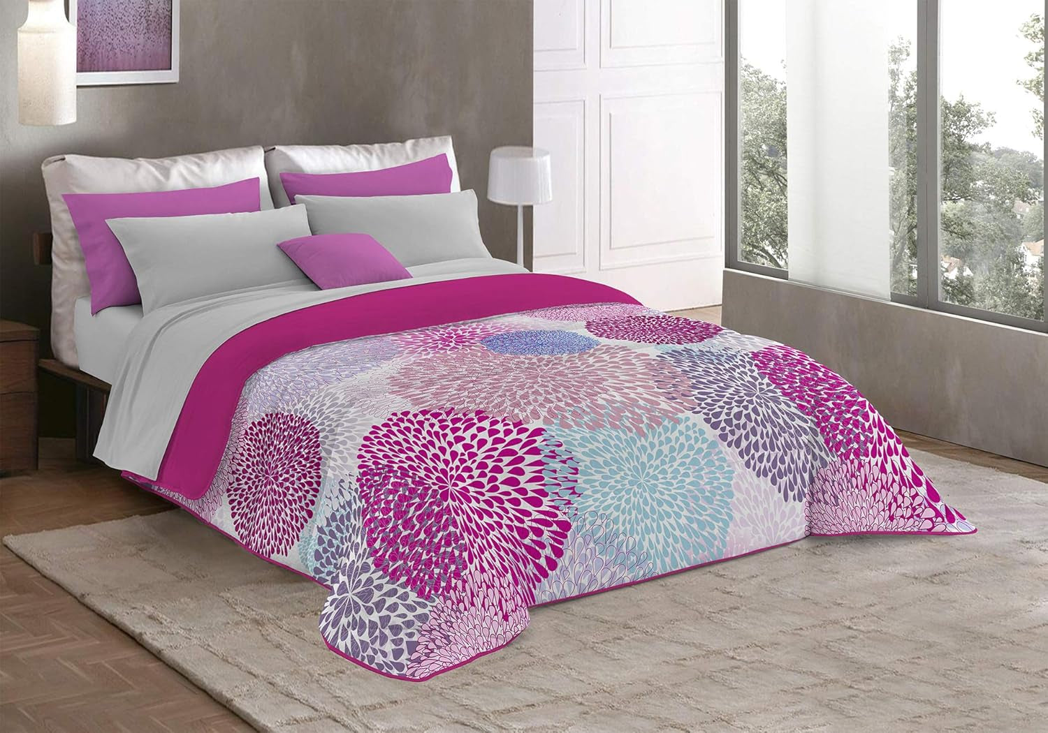Fantasy T-Fa-Hypnotic-1P Trapunta invernale, Microfibra, Hypnotic, 170X260Cm Trapunte e Trapunte Naty Shop Soffioni 260X260 Cm