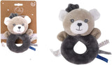 - Peluche con sonaglio - Orsetto - 012290 - Grigio - Pile - Nascita - Peluche - Baby - Calmante - Morbido - Lavabile - 13 cm x 10 cm - Da 0 mesi Baby Toys Naty Shop Titolo predefinito
