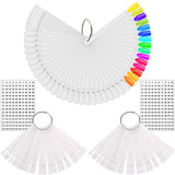 150 Pezzi Nail Art Tips Anello Stick, Trasparente Farbe Karte Platten Nagelleck Display Anello Stick, Nagel Salon Übungen Display Nail Tips