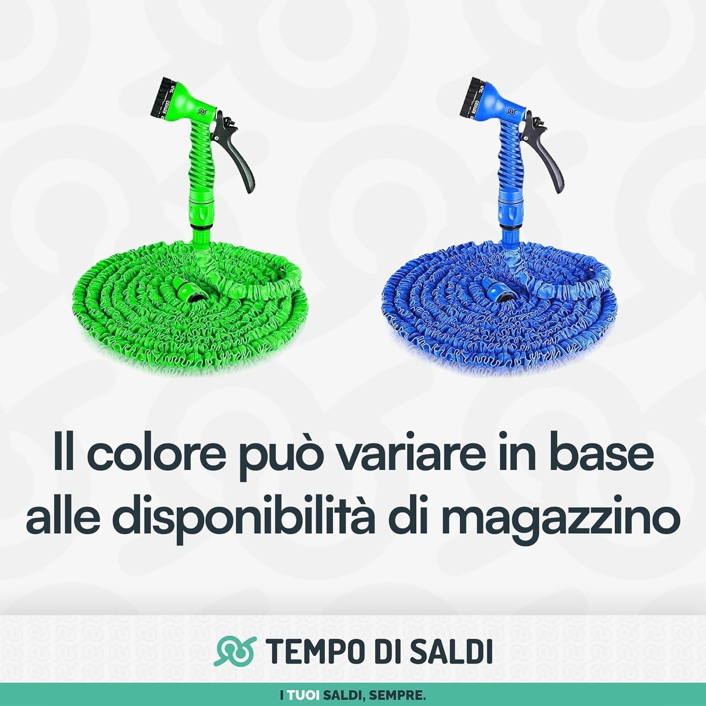 Tubo da giardino estensibile da 15 m con 7 funzioni per la pulizia impermeabile