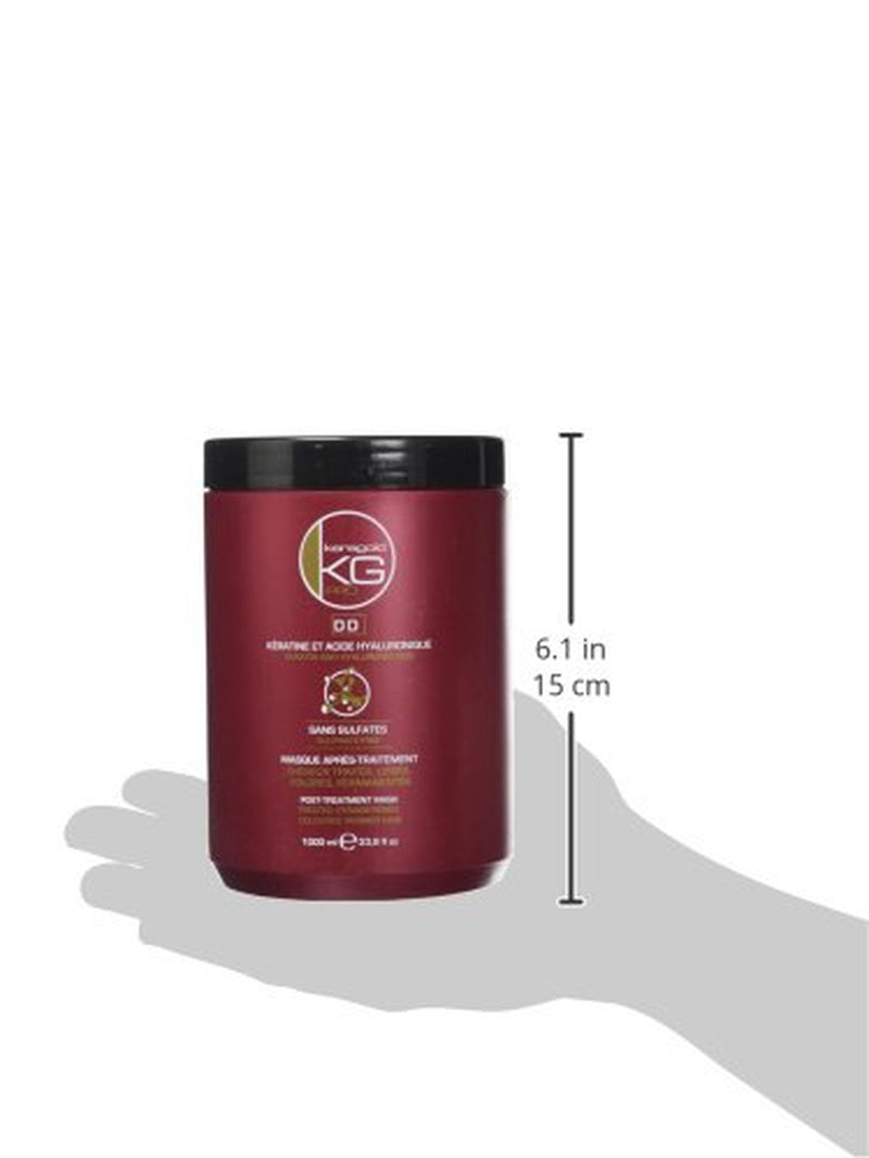 Maschera senza solfati DD, cheratina/acido ialuronico, maschera per capelli da 1 litro Naty Shop
