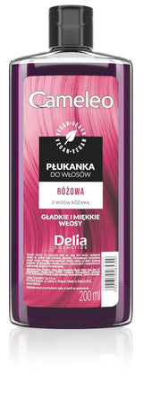 Cameleo - Tonico per capelli rosa all'acqua di rose senza tinta gialla Tinta semipermanente per capelli - Per capelli biondi e grigi - Colore e cura - Senza parabeni | Tintura Per Capelli Naty Shop 200 ml Nuova Versione - Rosa 200 Ml (1 confezione)