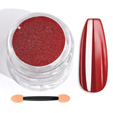 Saviland Set di polveri per unghie cromate - Polvere per unghie cromata laser rosa Effetto specchio Laser Nail Art, Polvere decorativa per manicure con glitter per unghie con bastoncini di spugna, Polvere glitter per unghie Salone per unghie