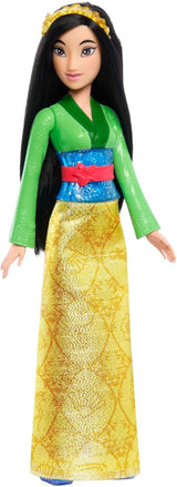 Mattel DISNEY Principessa Aurora - bambola con abito tipico, scarpe e tiara rimovibili, top scintillante e gonna fantasia staccabile, capelli lunghi pettinabili, HLW09 Naty Shop Mulan Dolls