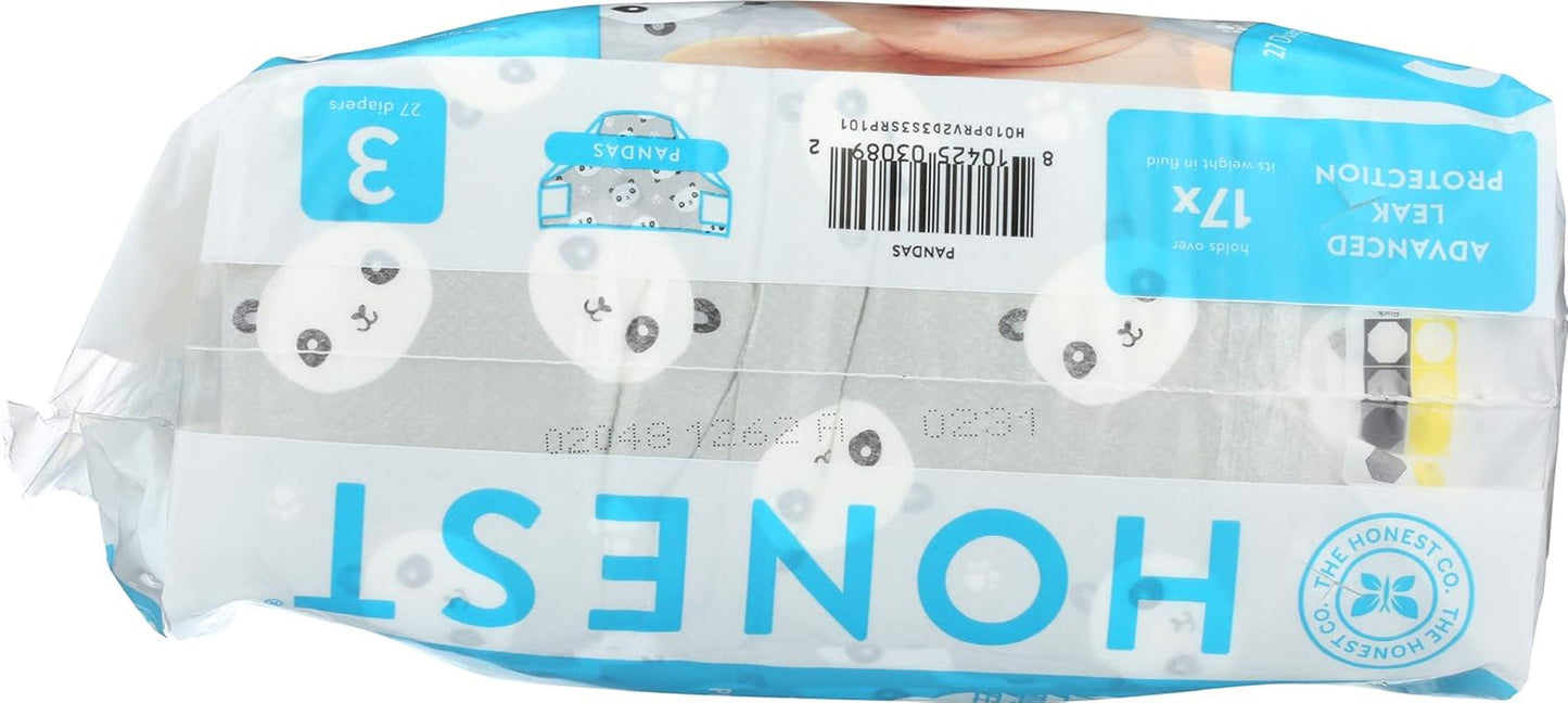– Pannolini usa e getta ecologici e di alta qualità, Panda, taglia 3 (7,3–12,7 kg), 27 pezzi