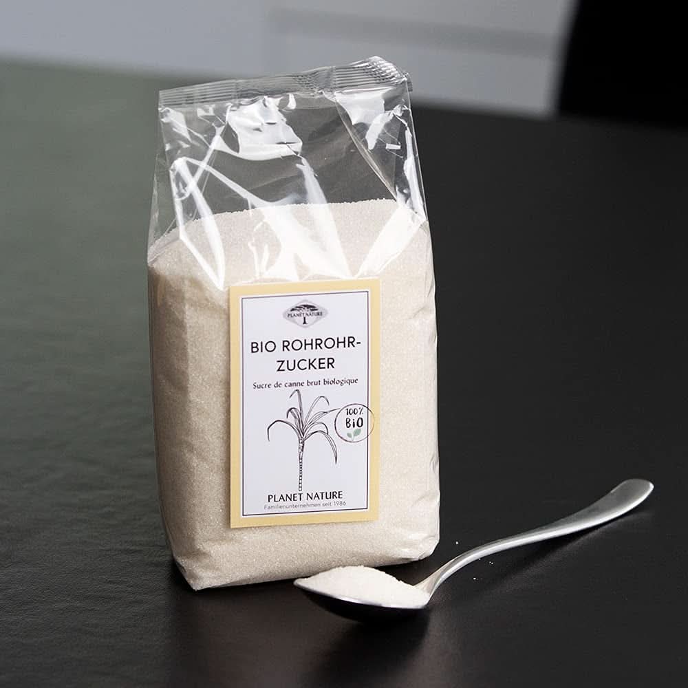 Zucchero grezzo di canna biologico, 1 Kg Dolcificanti Naty Shop
