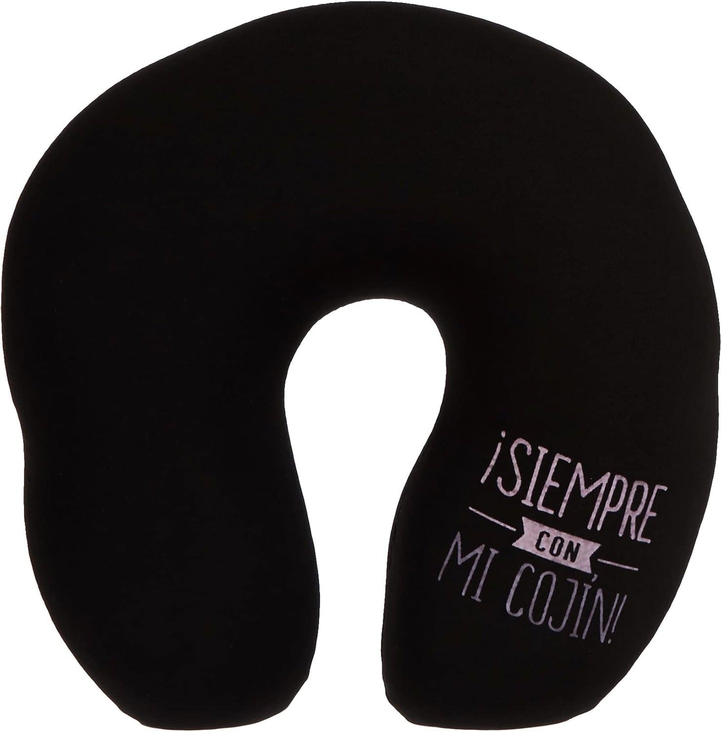 LAG VO1126- Almohada De Viaje, 26 Cm, Color Rosa, Negro Y Azul Multicolor Cuscini da viaggio Taglia Unica Naty Shop Titolo predefinito