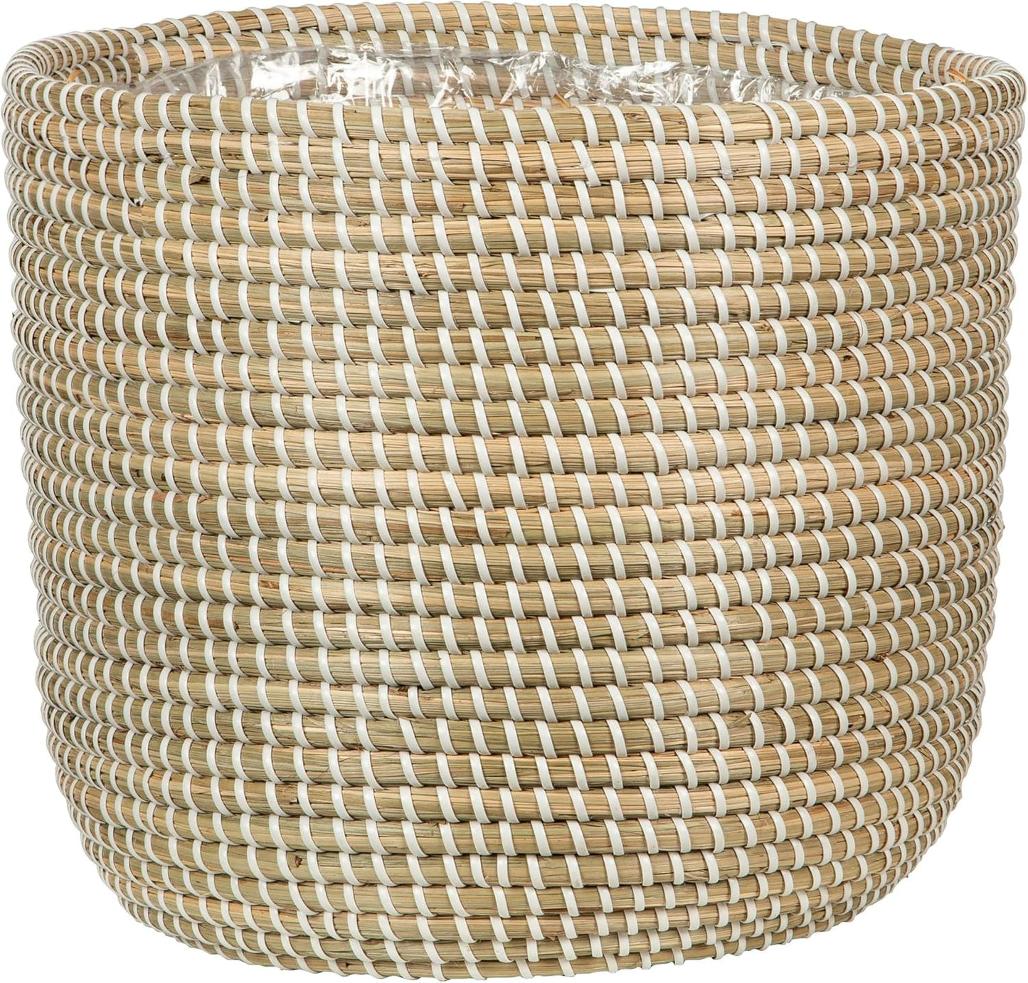 Scheurich Seagrass 17, vaso/cestino in alghe marine, colore: bianco, diametro 17 cm, altezza 16 cm, volume 3,5 l.