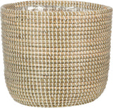 Scheurich Seagrass 17, vaso/cestino in alghe marine, colore: bianco, diametro 17 cm, altezza 16 cm, volume 3,5 l.