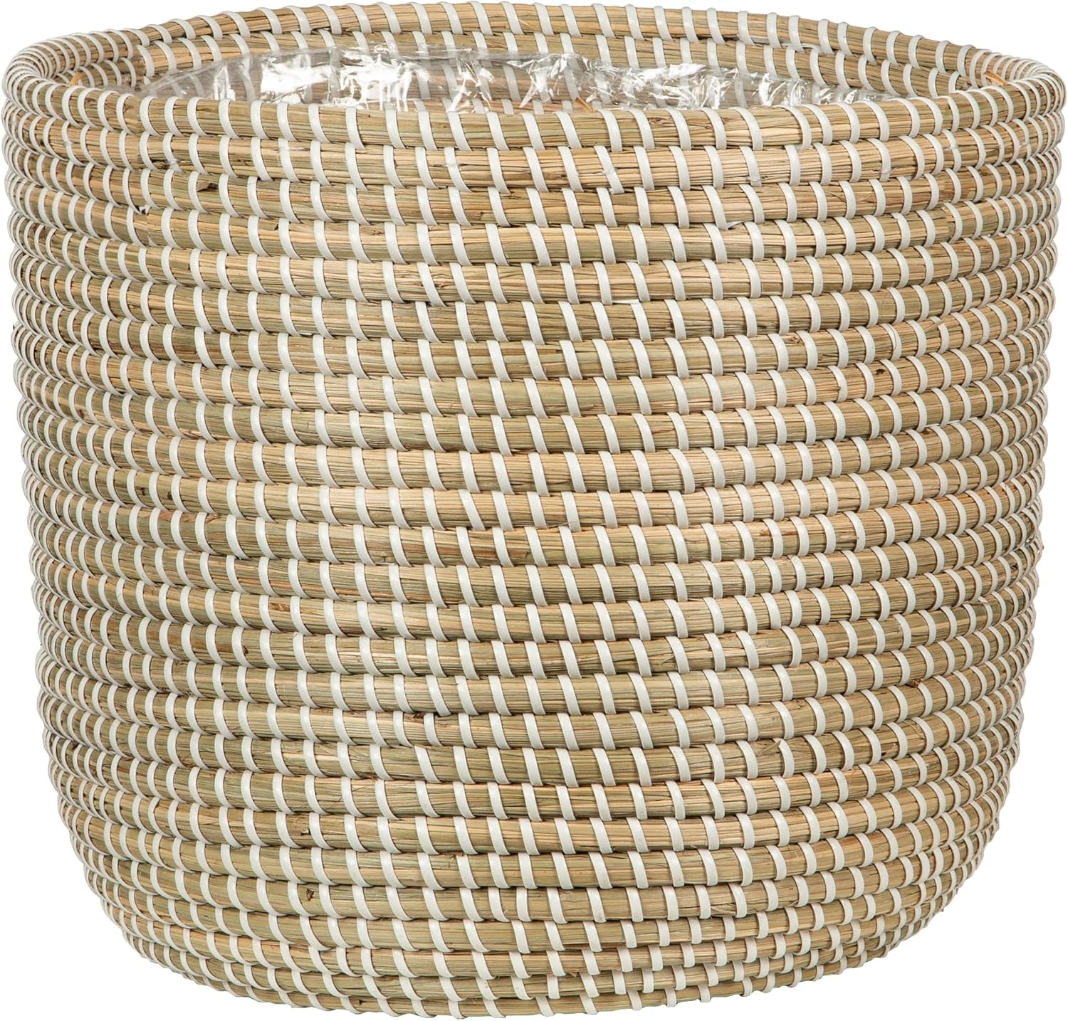 Scheurich Seagrass 17, vaso/cestino in alghe marine, colore: bianco, diametro 17 cm, altezza 16 cm, volume 3,5 l.