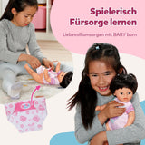 BABY Born Amy - Bambola da 36 cm - Bambolina con 7 funzioni per bambini a partire da 1 anno - Funziona senza batterie - Include accessori e materasso