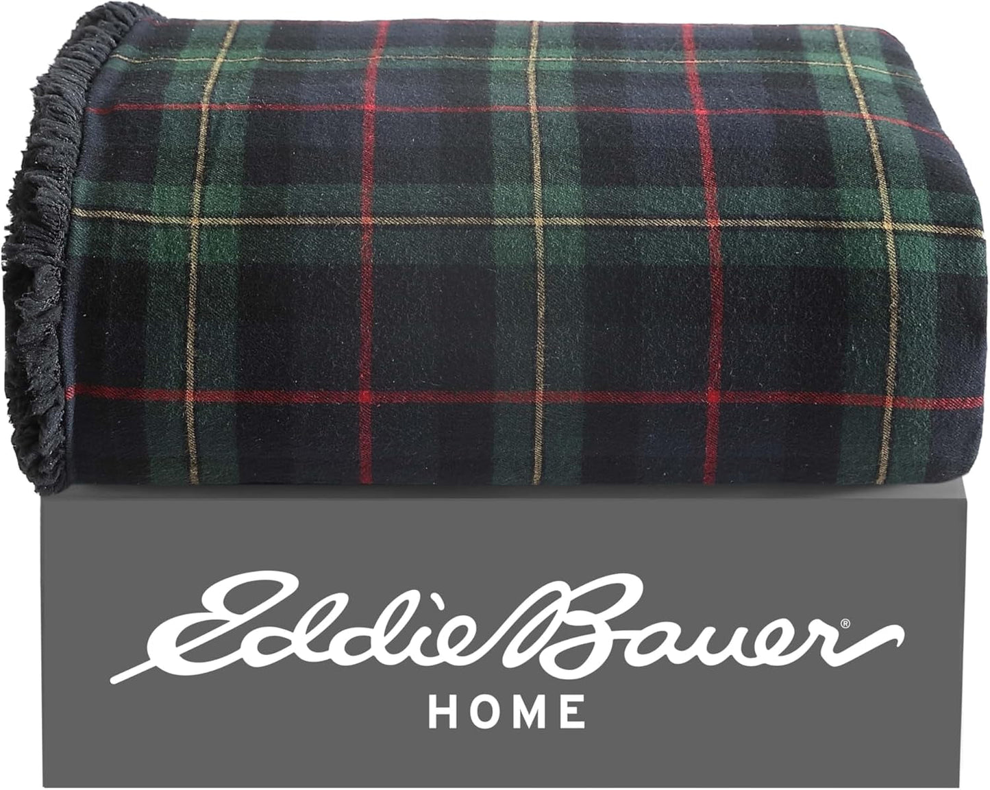 Coperta Eddie Bauer, flanella di cotone, decorazioni per la casa, reversibile, biancheria da letto Sherpa, quadri in pino, trapunte e trapunte Naty Shop