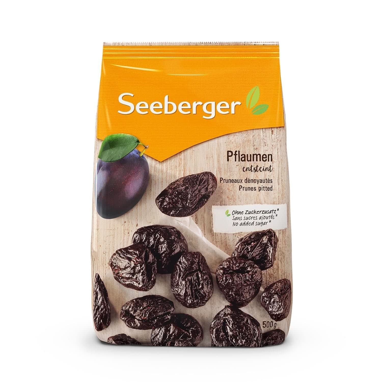 Seeberger Prugne Extra Large Gustose della Migliore Qualità - Molto Dolci e Aromatiche 13 x 125 Grammi Naty Shop Prodotti Disidratati 500 Grammi