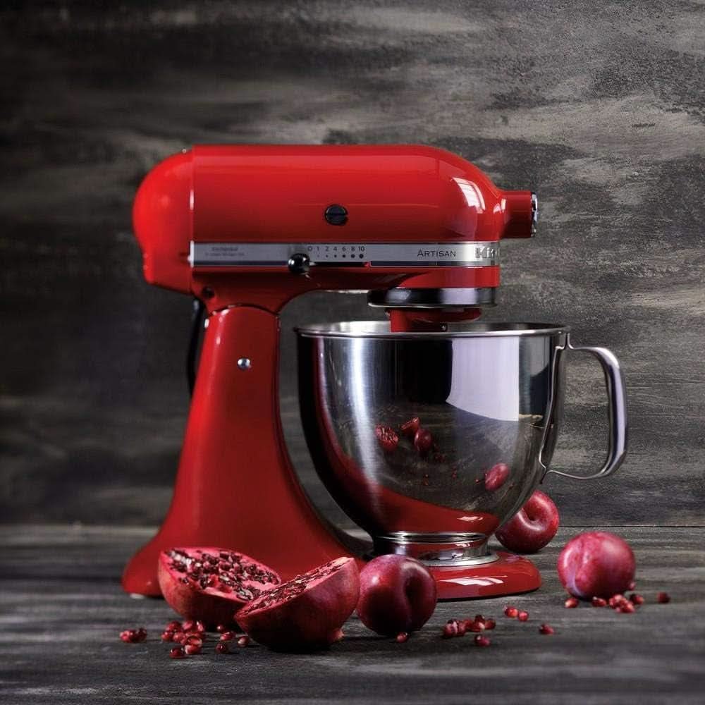 KitchenAid Artisan 5KSM125EER robot da cucina, 300 W, 4,8 L Naty Shop