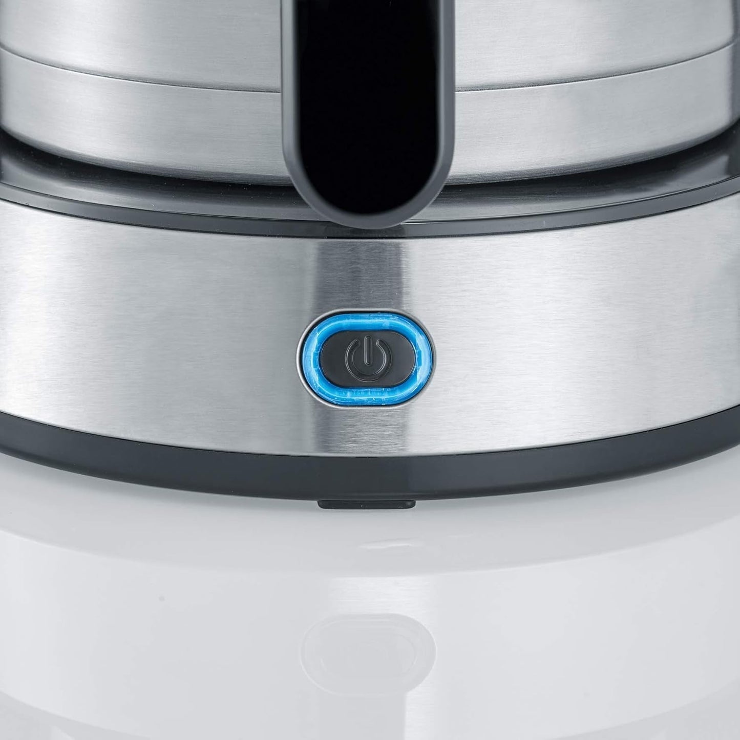 Macchina per caffè espresso SEVERIN "TypeSwitch" con caraffa termica, AromaSwitch per scegliere tra 2 profili di erogazione, macchina da caffè fino a 10 tazze, 1000 W, acciaio inossidabile spazzolato-nero, KA 4845