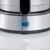 Macchina per caffè espresso SEVERIN "TypeSwitch" con caraffa termica, AromaSwitch per scegliere tra 2 profili di erogazione, macchina da caffè fino a 10 tazze, 1000 W, acciaio inossidabile spazzolato-nero, KA 4845