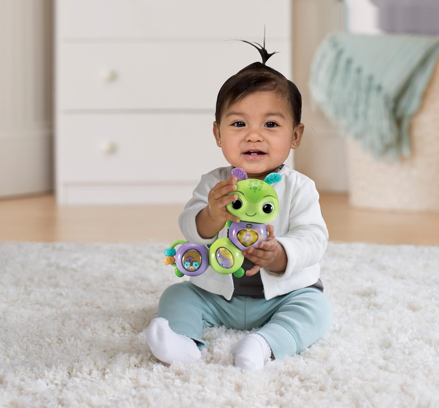 VTech Bruco Divertente che Gira - Campanello interattivo che parla e canta e giocattolo per abilità motorie - Per 6-24 mesi Giocattoli per bambini Naty Shop