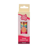 Colorante alimentare Funcakes Peach Gel: colorante alimentare altamente concentrato per pasta, panna, fondente e marzapane. Dosaggio facile. Una sola goccia per creare colori vivaci. Halal. 30 g.
