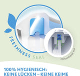 Emsa 515585 Clip per alimenti e chiusura | Set da 3 pezzi | plastica | trasparente/verde | Contenitori per alimenti Naty Shop da 0,55 / 1 / 2,2 litri