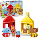 LEGO DUPLO Routine quotidiane: mangiare e andare a dormire, giocattolo didattico per incoraggiare lo sviluppo sociale ed emotivo, con 4 personaggi di animali, regalo per bambini a partire da 18 mesi 10414 Set da costruzione Besuche den LEGO-Store Titolo predefinito