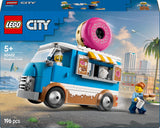 LEGO City Camion delle Ciambelle - Camion giocattolo del cibo con 2 minifigure della polizia - Giocattolo da costruzione per ragazzi e ragazze dai 5 anni in su - Idea regalo per compleanno e vacanze 60452 Set da costruzione Besuche den LEGO-Store