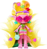 Mattel DREAMWORKS TROLLS Together Strong - Bambola alla moda Hair-Tastic Queen Poppy - 15+ accessori, pettine glitterato, gel glitterato lavabile, dai 3 anni in su, HNF25 Naty Shop Viva Dolls