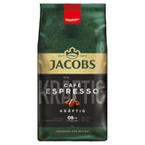 Jacobs Café Crema Gold caffè in grani 1 kg – Vollmundig, aromatico, note fruttuose, Arabica e Robusta in grani, intensità 5/10, ideale per Café Crema Naty Shop Espresso 1 kg