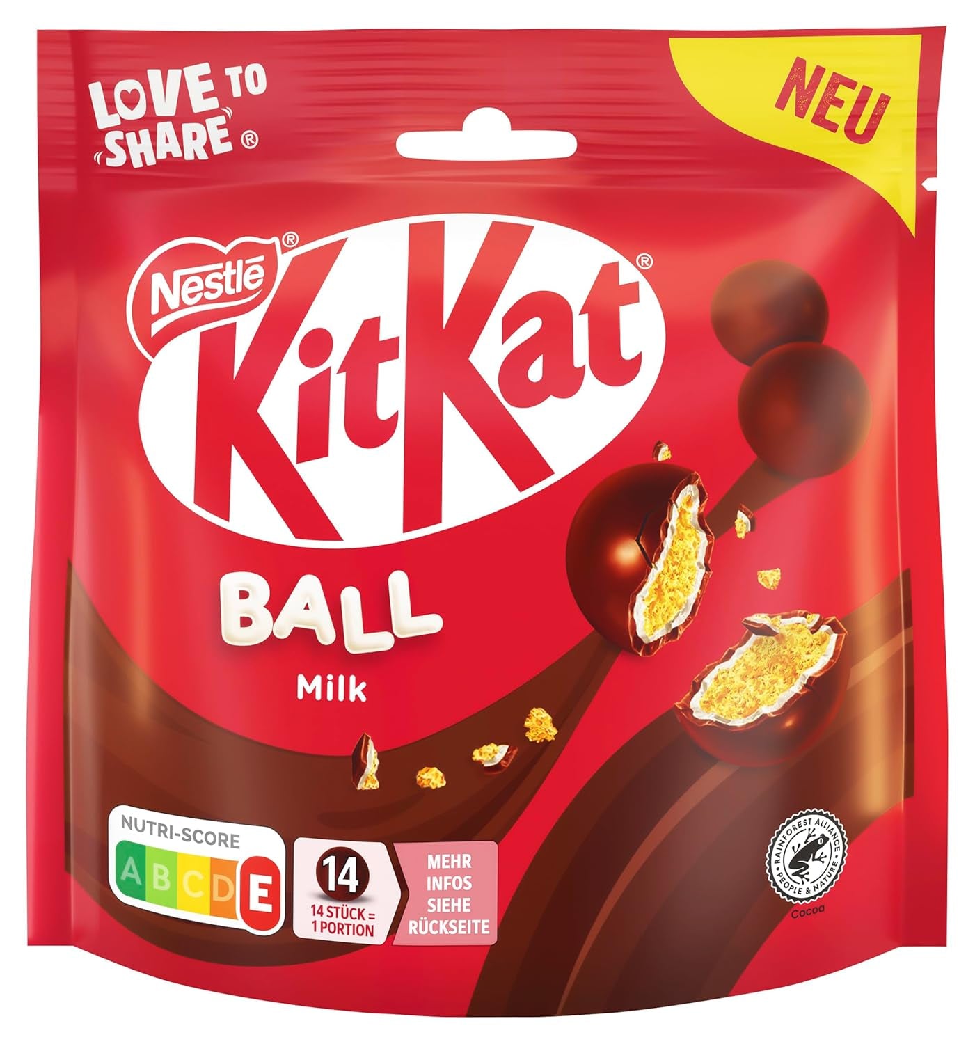 Confezione di palline Nestlé al latte, bianche, caramello Lion (3 x 130g)