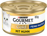 Gourmet Gold Pasta fine Katzenfutter nass, mit Huhn, confezione da 12 (12 x 85g)