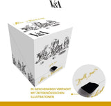 Set teiera e tazza Alice nel Paese delle Meraviglie per 1 persona in confezione regalo, servizio da tè in fine porcellana, bianco, 250ml