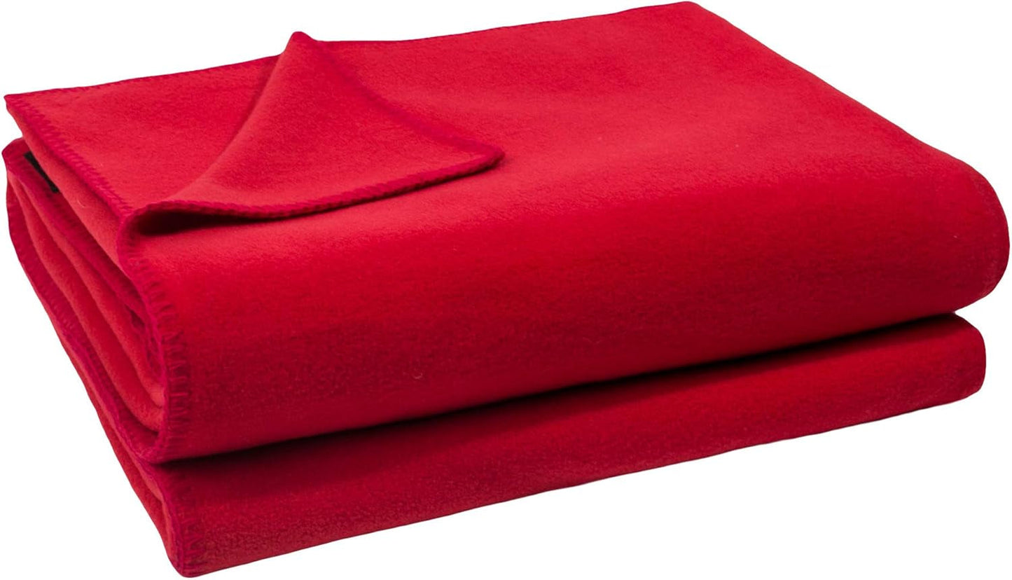 Zoeppritz Decke in Der Farbe: Rot, Aus 65% Poliestere, 35% Viscosa Hergestellt, Dimensione: 160X200 Cm, 103291-235-160X200