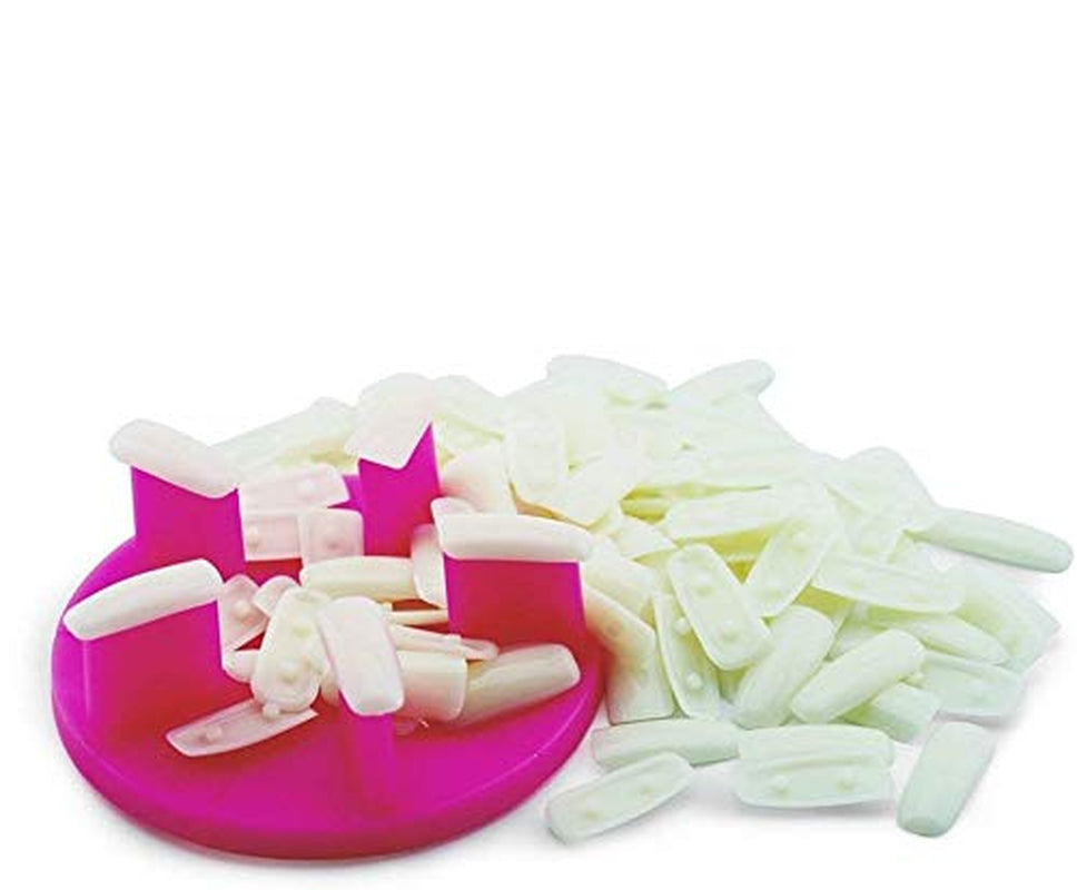 Supporto per punta per unghie finte in plastica Pratica struttura per sedia in plastica per esposizione Supporto per loto 100 strumenti per unghie finte Accessori per unghie