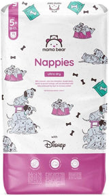 Mama Bear Disney Pannolini Ultra Dry Taglia 4 (8-14 kg), Bianco, 84 Pezzi (1 Confezione) Naty Shop Taglia 5+ (11-17 kg) Confezione Singola