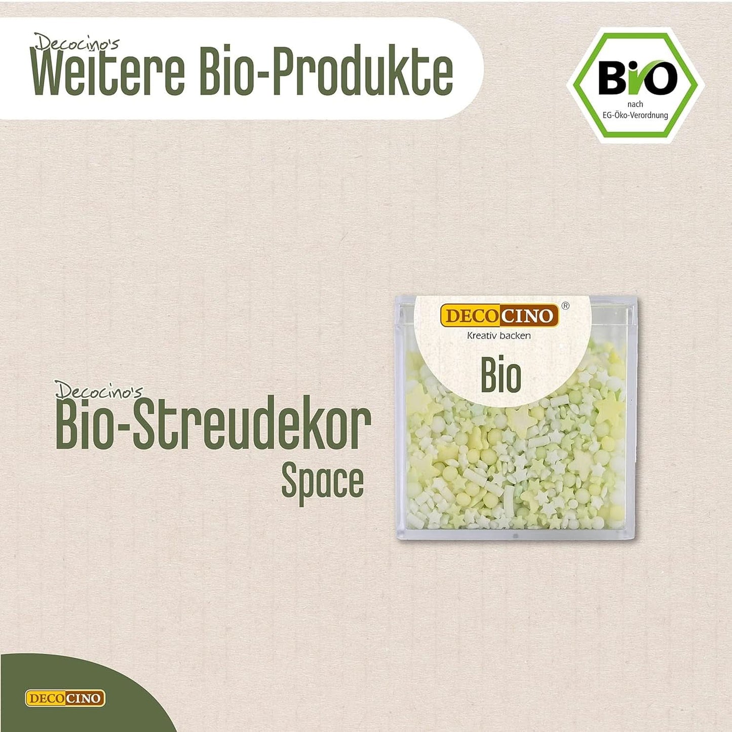 DECOCINO Bio Sprinkle Stars, 50 grammi Sprinkle Stars Naty Shop