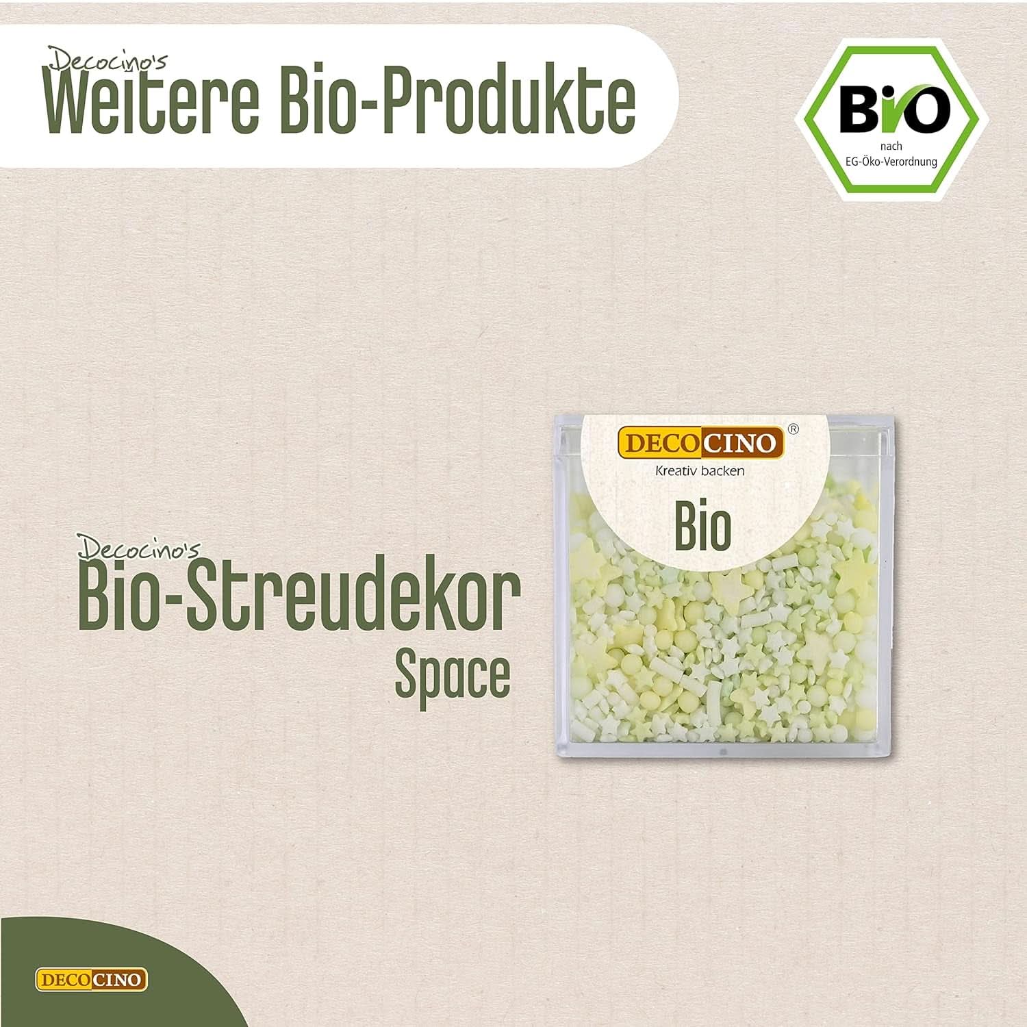 DECOCINO Bio Sprinkle Stars, 50 grammi Sprinkle Stars Naty Shop