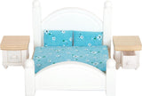 Casa delle bambole Small Foot Casa a schiera in legno a 3 piani con facciata aperta e 12 mobili per 3 anni e oltre 11802 Case delle bambole Bianco Grigio Naty Shop