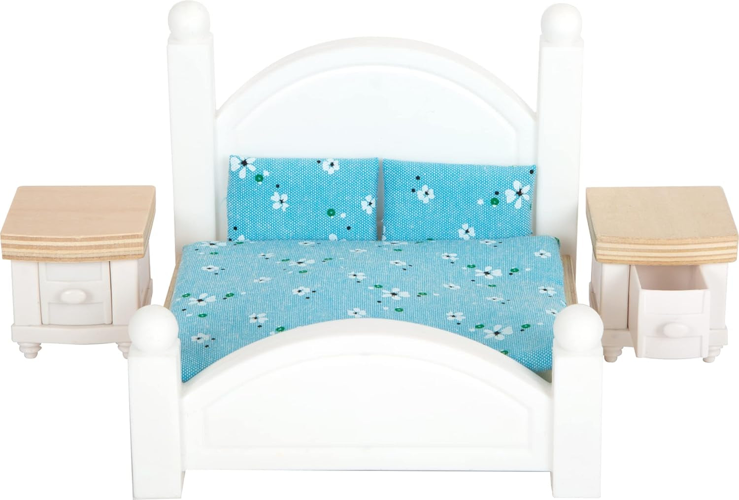 Casa delle bambole Small Foot Casa a schiera in legno a 3 piani con facciata aperta e 12 mobili per 3 anni e oltre 11802 Case delle bambole Bianco Grigio Naty Shop