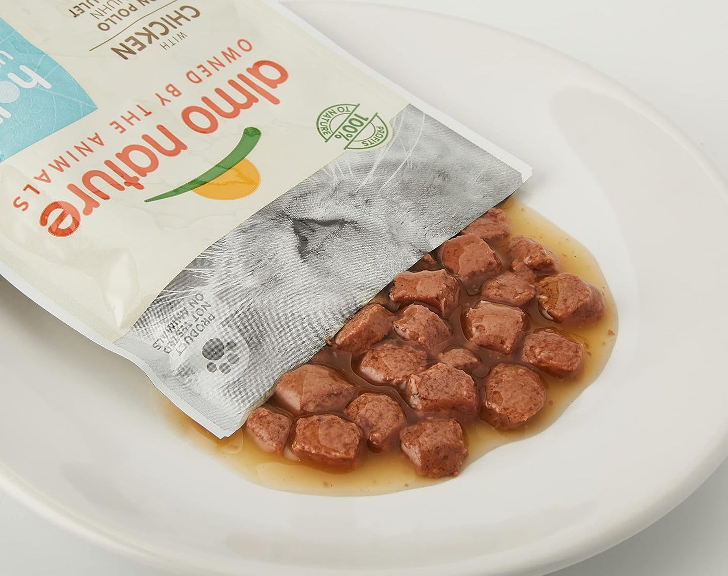 Almo Nature Functional Urinary Help - Alimento umido per gatti adulti al gusto di pesce e pollo - Supporta la salute delle vie urinarie - 6 buste da 70 g ciascuna