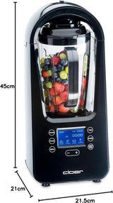 Robot da cucina Cloer 6980 Vakuum / 800 Watt / 21.000 U/Min. / Incl. Vorratsbehälter/Vakuumventil/Automatikprogramme/Eis-Crush-Funktion/Reinigungsfunktion/Schwarz, 1500 Milliliters Kitchen Naty Shop