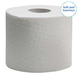 Rotoli di carta igienica Kleenex Premium 8484, carta igienica 24 rotoli x 160 fogli gonfiati, carta igienica a 4 veli, fibra pura al 100%, alta qualità, resistente agli strappi e morbida (confezione da 2)