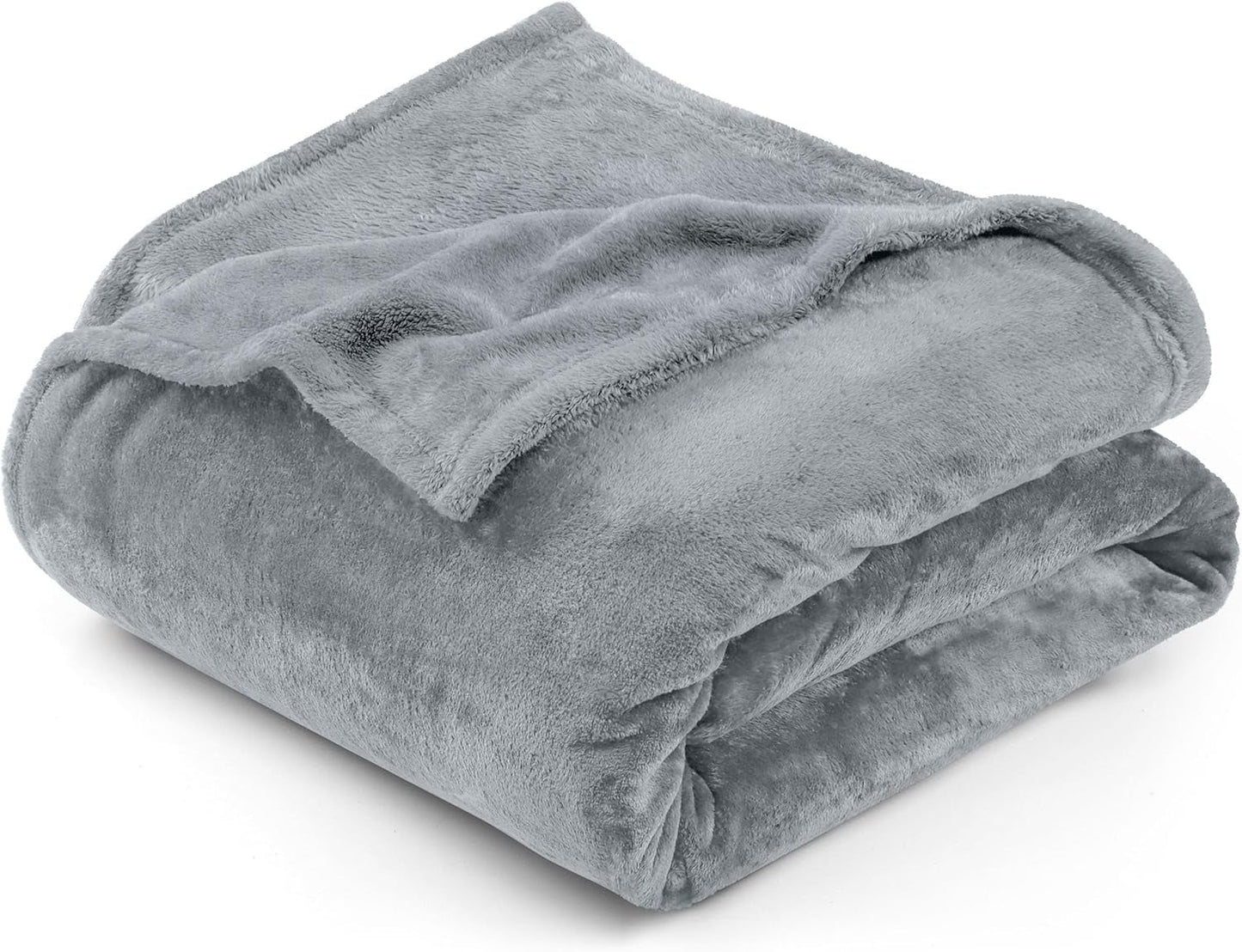 Utopia Bedding Kuschelige Fleecedecke [228X228 Cm, Grigio] Weiche, Leichte, Warme Flauschige Decke Kuschelige Und Atmungsaktive Decken Für Bett Sofa Couch