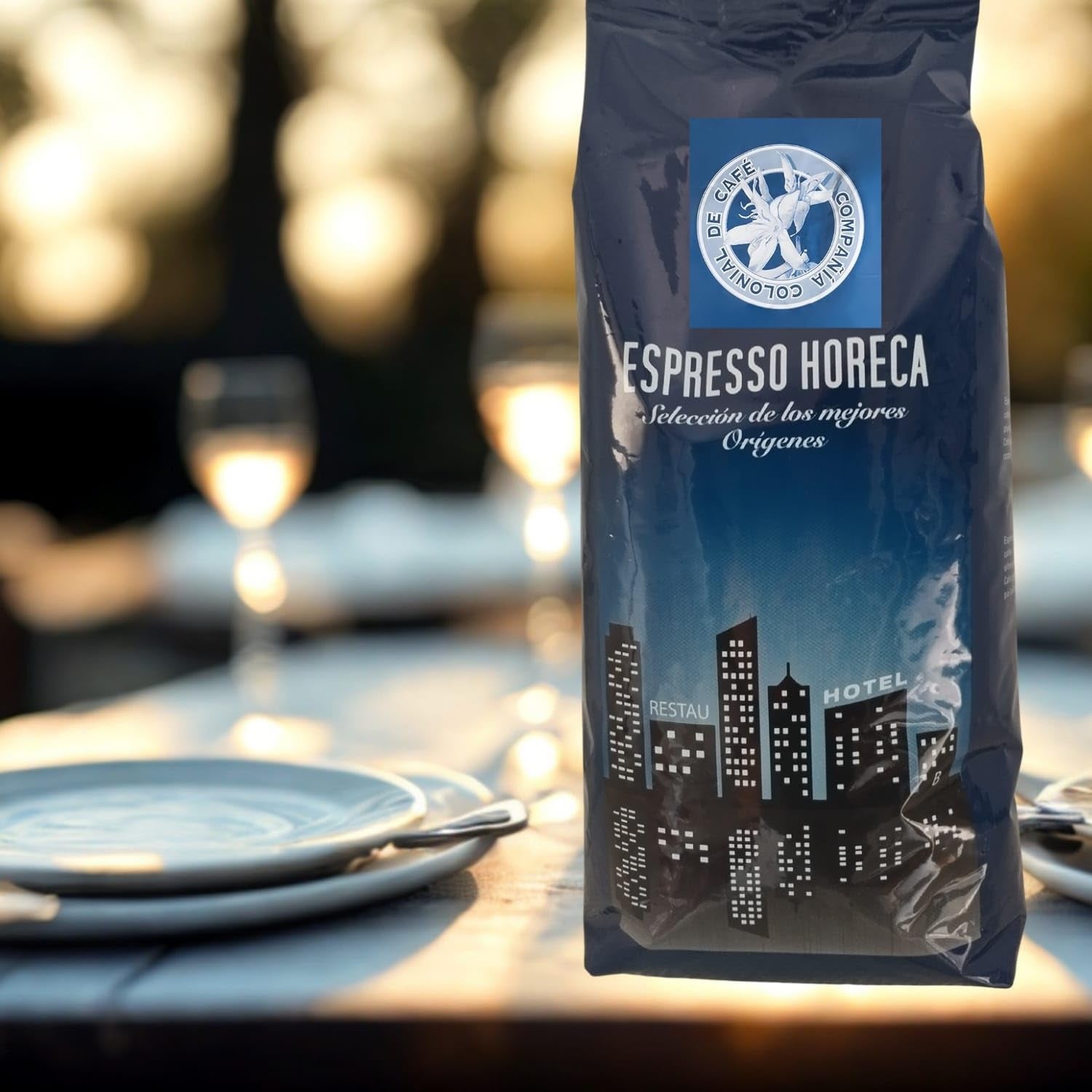 Caffè Arabica naturale al 100% in grani da 1 kg – Caffè espresso dalla tostatura intensa con una miscela di origine colombiana e brasiliana – Commercio equo e solidale.