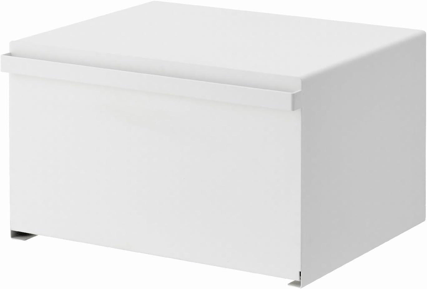 Yamazaki 4352 TOWER Cestino per il pane, bianco, acciaio, minimalista, 40 x 34,5 x 24 cm Contenitori per alimenti Naty Shop Bianco Taglia unica