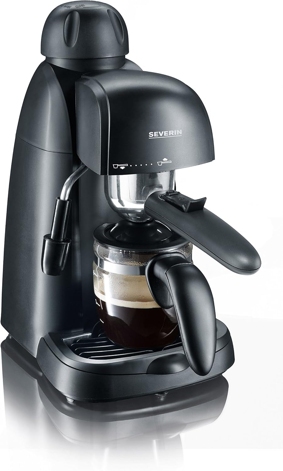Macchina per caffè espresso SEVERIN KA 5978 (include ciotola e misurino, fino a 4 tazze) nero, Standard